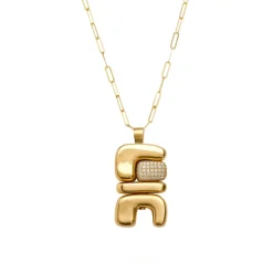 Air 2 Totem Pendant with Diamonds