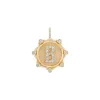 Alphabet Coin Pave Charm