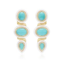 Amalfi Earrings with Sleeping Beauty Turquoise