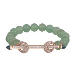 Aventurine & Diamond Chakra Bracelet