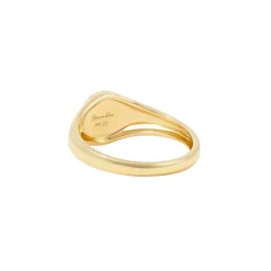 Baby Chevalier Oval Onyx Signet Ring