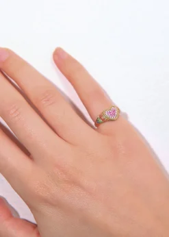 Baby Heart Rainbow Ring