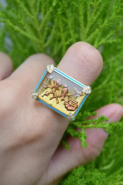 Being Golden Flower Ring