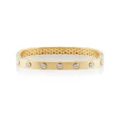 Bezel Set Diamond Bangle