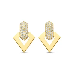 Brute Diamond Hanging Earrings