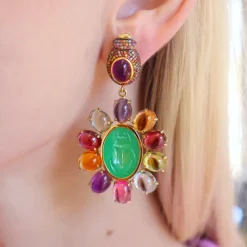 Byzantine Scarab Earrings