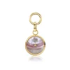 Carpe Diem Pink Mosaic Moon Pendant