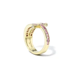 Carre Cut Pink Sapphire Magna Ring