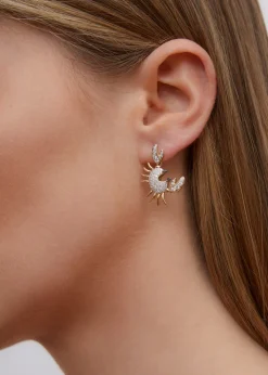 Crab Drop Earring