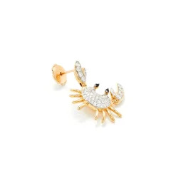 Crab Drop Earring