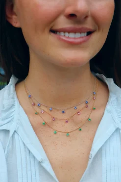 2ct Emerald Floating Necklace