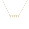Dangle Diamond Bar Necklace