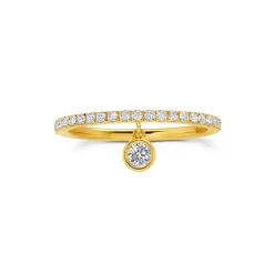 Dangly Diamond Full Band Ring
