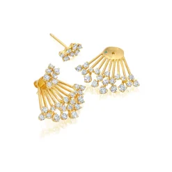 Diamond Acai Earrings with Jackets