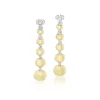 Diamond and Gold Drop Earrings