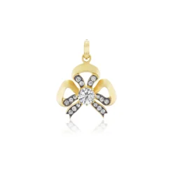 Diamond Bow Pendant