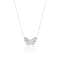 Diamond Butterfly Pendant