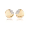 Diamond Button Earrings