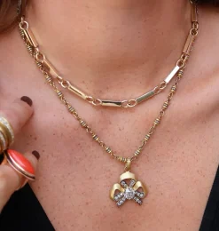 Diamond & Gold Rondelle Confetti Chain