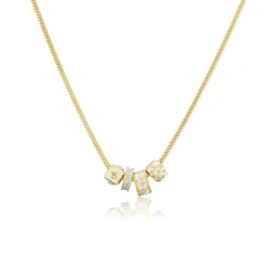 Diamond Heart Rondelle Bead