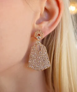 Diamond Heritage Hexagon Earrings