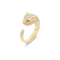 Diamond Panther Ring