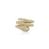Diamond Pave Snake Coil Ring