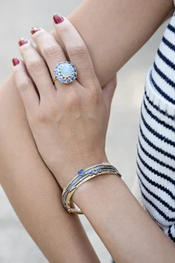 Diamond & Sapphire Arrow Bracelet