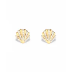 Diamond Shell Coquillage Earrings