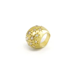 Diamond Stardust Dome Ring