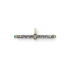 Diamond T-Bar Pendant with Emeralds