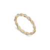 Diamond Twisted Rope Ring