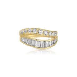 Diamond Two Wave Ring