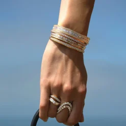 Diamond Two Wave Ring