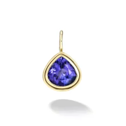 Double Skin Bezel Tanzanite Charm