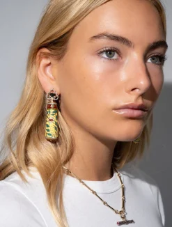 East West Ceramic Earrings