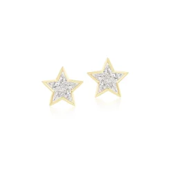Eclipse Star Diamond Earrings
