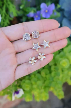 Eclipse Star Diamond Earrings