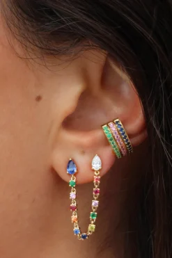 Emerald Ear Cuff