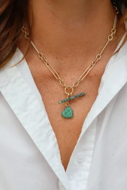 Emerald T-Bar Pendant