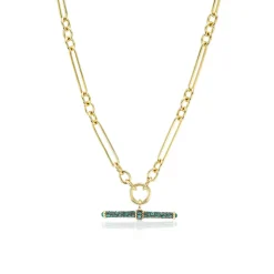 Emerald T-Bar Pendant