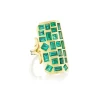Emerald Ten Tables Ring