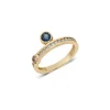 Ensueno Blue Sapphire and Diamond Ring