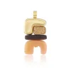 Fire Totem Pendant with Brown Diamonds