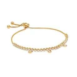 Floating Diamond Bolo Bracelet