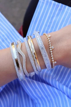 Floating Diamond Bolo Bracelet