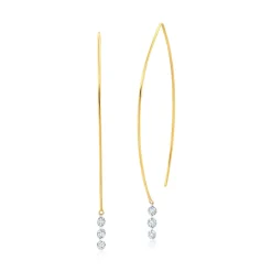 Floating Diamond Earrings