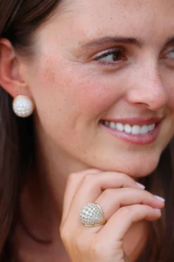 Fluid Diamonds Pave Ring
