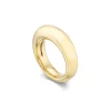 Gold Narrow Dome Ring