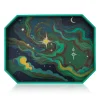 Green Elphaba Sky Print Marquetry Tray